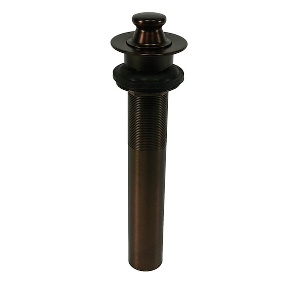 Old World Bronze Lavatory Lift and Turn Drain without Overflow